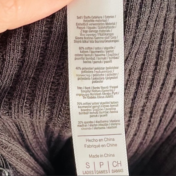 American Apparel NWOT Black Ribbed Midi Tube Dress - Picture 7 of 7